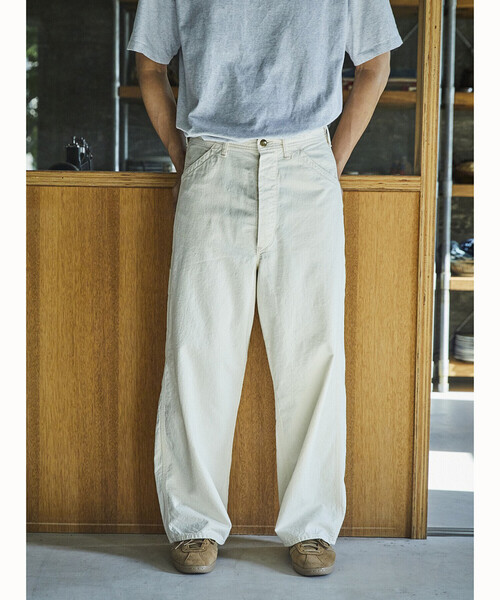 orSlow(オアスロウ)の「orSlow | WIDE FIT 30'S PAINTER PANTS MEN(その他パンツ・メンズ・アイボリー・2)」の1枚目の写真