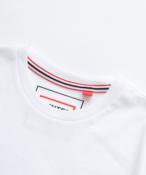 HUNTER(ハンター)の「HUNTER ユニセックス バイカラー ロゴ ティーシャツ 半袖(Tシャツ/カットソー・レディース・ブラック/ホワイト・S/M)」の10枚目の写真