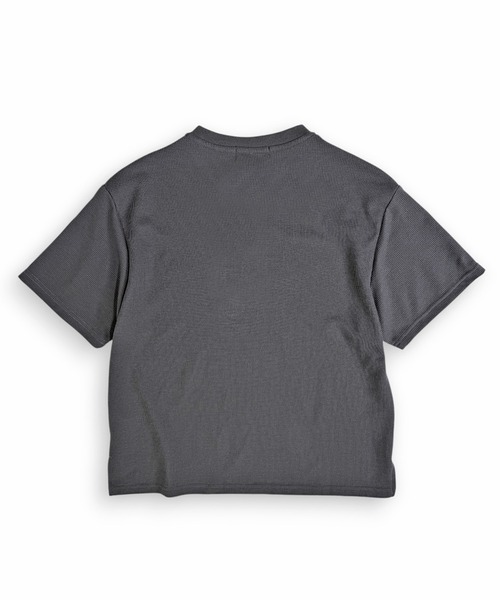 Starting Over(スターティングオーバー)の「短丈スナップヘンリーワッフル半袖Tシャツ / ショートレングス サーマル ヘンリーネック Tシャツ【ユニセックス】(Tシャツ/カットソー・メンズ・オフホワイト/カーキ/チャコールグレー/ブラック・M/L)」の22枚目の写真
