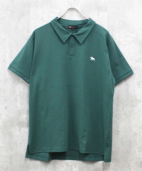 POLOCHAMPS（ポロチャンプス）の「POLOCHAMPS（ポロチャンプス） 刺繍ロゴ ポロシャツ（ポロシャツ・メンズ・オフホワイト/杢グレー/ダークグリーン/ブラック/ネイビー/チャコール・M/L/XL）」の8枚目の写真
