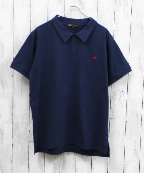 POLOCHAMPS（ポロチャンプス）の「POLOCHAMPS（ポロチャンプス） 刺繍ロゴ ポロシャツ（ポロシャツ・メンズ・オフホワイト/杢グレー/ダークグリーン/ブラック/ネイビー/チャコール・M/L/XL）」の21枚目の写真