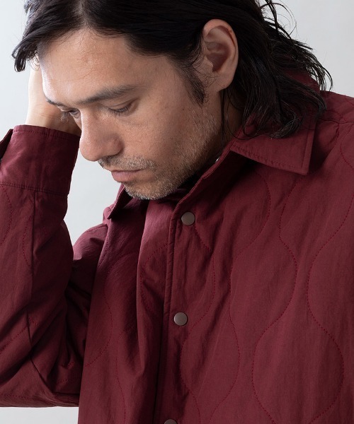EGO TRIPPING(エゴトリッピング)の「ms6531- FLIPPADDING-SHIRTS リバーシブルシャツ(616706)(シャツ/ブラウス・メンズ・オリーブ/チャコールグレー×ブラック/ブラック/ワイン・46/48)」の7枚目の写真