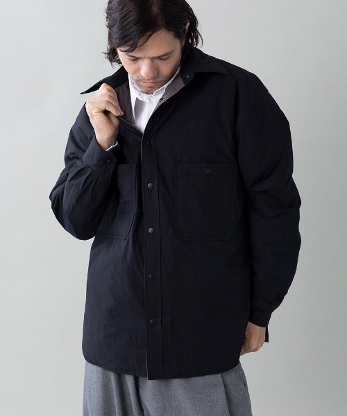 EGO TRIPPING(エゴトリッピング)の「ms6531- FLIPPADDING-SHIRTS リバーシブルシャツ(616706)(シャツ/ブラウス・メンズ・オリーブ/チャコールグレー×ブラック/ブラック/ワイン・46/48)」の13枚目の写真