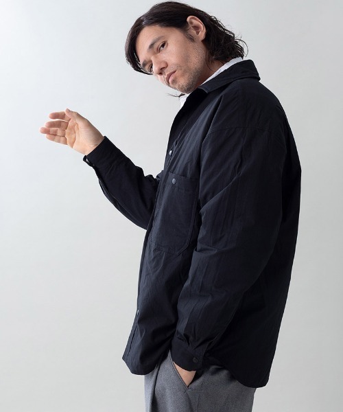 EGO TRIPPING(エゴトリッピング)の「ms6531- FLIPPADDING-SHIRTS リバーシブルシャツ(616706)(シャツ/ブラウス・メンズ・オリーブ/チャコールグレー×ブラック/ブラック/ワイン・46/48)」の14枚目の写真