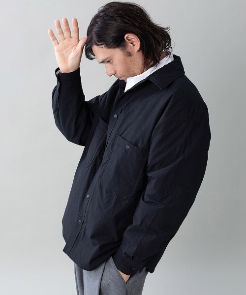 EGO TRIPPING(エゴトリッピング)の「ms6531- FLIPPADDING-SHIRTS リバーシブルシャツ(616706)(シャツ/ブラウス・メンズ・オリーブ/チャコールグレー×ブラック/ブラック/ワイン・46/48)」の15枚目の写真