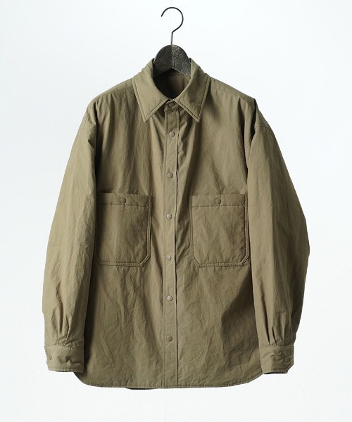 EGO TRIPPING(エゴトリッピング)の「ms6531- FLIPPADDING-SHIRTS リバーシブルシャツ(616706)(シャツ/ブラウス・メンズ・オリーブ/チャコールグレー×ブラック/ブラック/ワイン・46/48)」の20枚目の写真