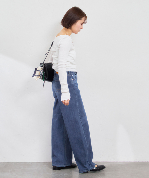 U by SPICK&SPAN(ユーバイスピックアンドスパン)の「《追加》SOMETHING / サムシング HANA CURVE TAPERED 2(デニムパンツ・レディース・ブルー/ネイビー・MEDIUM/SMALL/LARGE/X-SMALL)」の22枚目の写真