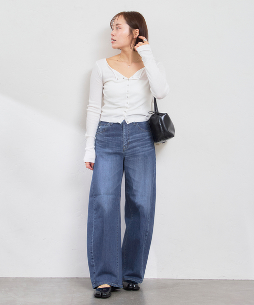 U by SPICK&SPAN(ユーバイスピックアンドスパン)の「《追加》SOMETHING / サムシング HANA CURVE TAPERED 2(デニムパンツ・レディース・ブルー/ネイビー・MEDIUM/SMALL/LARGE/X-SMALL)」の21枚目の写真