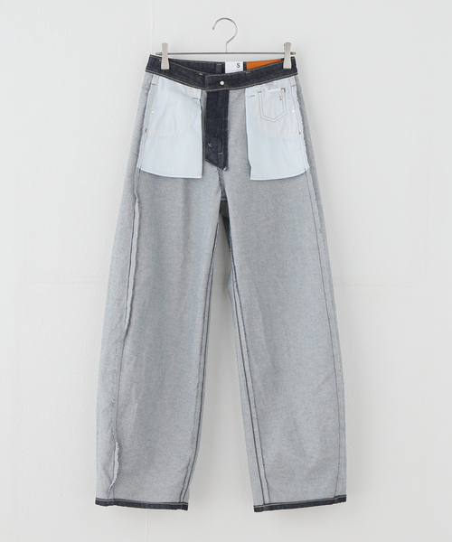 U by SPICK&SPAN(ユーバイスピックアンドスパン)の「《追加》SOMETHING / サムシング HANA CURVE TAPERED 2(デニムパンツ・レディース・ブルー/ネイビー・MEDIUM/SMALL/LARGE/X-SMALL)」の9枚目の写真