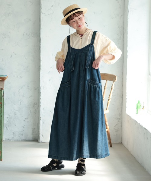 soulberry(ソウルベリー)の「クチナシの刺繍ブラウス(シャツ/ブラウス・レディース・キナリ・5L/4L/3L/LL/L/M)」の17枚目の写真