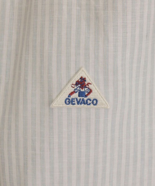 fredy emue(フレディエミュ)の「【GEVACO/ゲバコ】バンドカラーハーフスリーブシャツ(シャツ/ブラウス・レディース・ベージュ系その他/ブルー/グリーン/ブルー系その他・38)」の18枚目の写真
