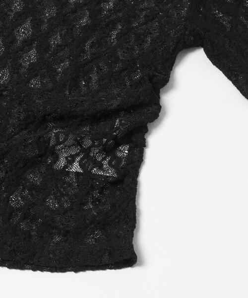 SENSE OF PLACE by URBAN RESEARCH(センスオブプレイスバイアーバンリサーチ)の「レースドレープトップ(Tシャツ/カットソー・レディース・ブラック/オフホワイト/ベージュ・ONE)」の14枚目の写真