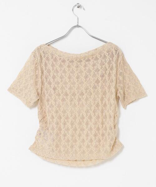 SENSE OF PLACE by URBAN RESEARCH(センスオブプレイスバイアーバンリサーチ)の「レースドレープトップ(Tシャツ/カットソー・レディース・ブラック/オフホワイト/ベージュ・ONE)」の17枚目の写真
