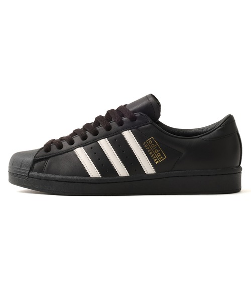 adidas（アディダス）の「adidas SUPERSTAR VINTAGE / アディダス スーパースター ヴィンテージ（スニーカー・メンズ・ブラック・26.0cm/30.0cm/26.5cm/27.0cm/27.5cm/28.0cm/28.5cm/29.0cm）」の4枚目の写真
