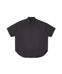 AFTERHOURS / アフターアワーズ】OPEN COLLAR SHIRT S/S PO/オープン