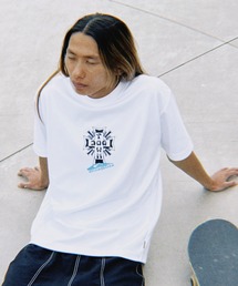 <QUIKSILVER X DOGTOWN>メンズ DTQS ARC CROSS LOGO ST 半袖Tシャツ 接触冷感 速乾 UPF50+【2026年夏モデル】