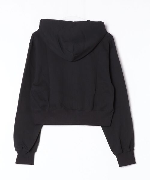 THOUSAND MILE（サウザンドマイル）の「[L's]SHORT LENGTH ZIP UP PARKER FRENCH TERRY/裏毛素材 ショート丈 パーカー（スウェット・レディース・ブラック/グレー/チャコールグレー/グレイッシュベージュ/ネイビー・FREE）」の16枚目の写真
