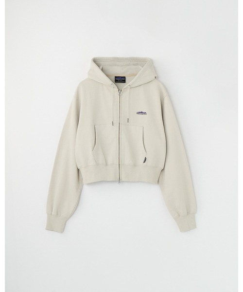 THOUSAND MILE（サウザンドマイル）の「[L's]SHORT LENGTH ZIP UP PARKER FRENCH TERRY/裏毛素材 ショート丈 パーカー（スウェット・レディース・ブラック/グレー/チャコールグレー/グレイッシュベージュ/ネイビー・FREE）」の4枚目の写真