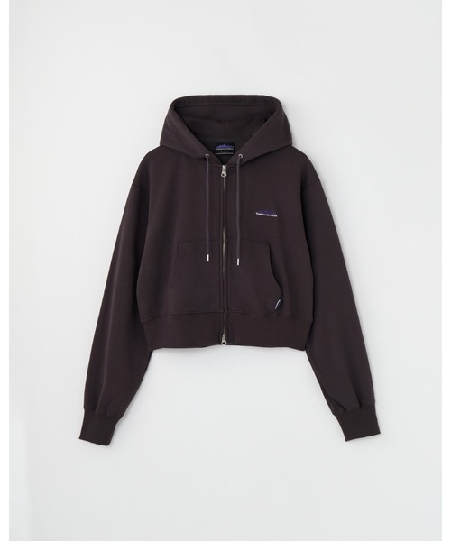 THOUSAND MILE（サウザンドマイル）の「[L's]SHORT LENGTH ZIP UP PARKER FRENCH TERRY/裏毛素材 ショート丈 パーカー（スウェット・レディース・ブラック/グレー/チャコールグレー/グレイッシュベージュ/ネイビー・FREE）」の2枚目の写真