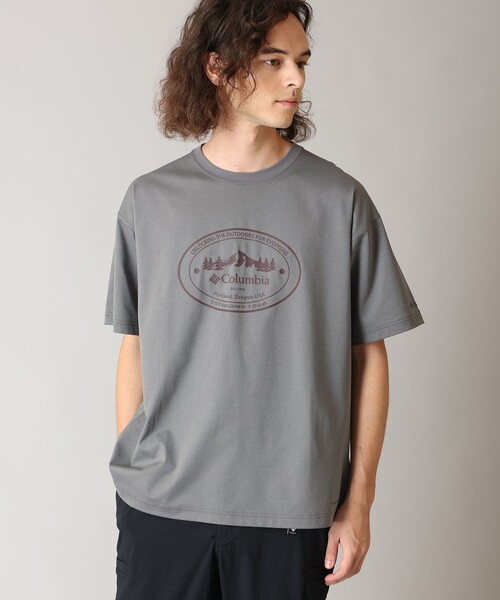 Columbia（コロンビア）の「UVカット Columbia/ コールドベイダッシュ ショートスリーブTシャツ /コロンビア（Tシャツ/カットソー・メンズ・ブラウン/ブルー系その他/ブラウン系その他/ブラック/ホワイト/グレー/グレー系その他/ホワイト系その他/ブラック系その他/ブルー・XL/S/M/L）」の7枚目の写真