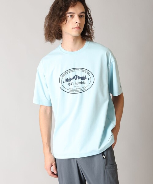Columbia（コロンビア）の「UVカット Columbia/ コールドベイダッシュ ショートスリーブTシャツ /コロンビア（Tシャツ/カットソー・メンズ・ブラウン/ブルー系その他/ブラウン系その他/ブラック/ホワイト/グレー/グレー系その他/ホワイト系その他/ブラック系その他/ブルー・XL/S/M/L）」の10枚目の写真