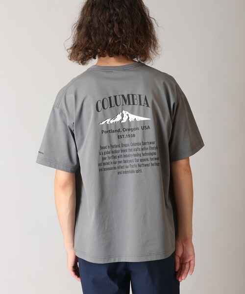 Columbia（コロンビア）の「UVカット Columbia/ コールドベイダッシュ ショートスリーブTシャツ /コロンビア（Tシャツ/カットソー・メンズ・ブラウン/ブルー系その他/ブラウン系その他/ブラック/ホワイト/グレー/グレー系その他/ホワイト系その他/ブラック系その他/ブルー・XL/S/M/L）」の6枚目の写真
