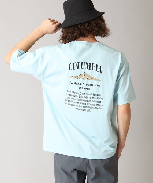 Columbia（コロンビア）の「UVカット Columbia/ コールドベイダッシュ ショートスリーブTシャツ /コロンビア（Tシャツ/カットソー・メンズ・ブラウン/ブルー系その他/ブラウン系その他/ブラック/ホワイト/グレー/グレー系その他/ホワイト系その他/ブラック系その他/ブルー・XL/S/M/L）」の9枚目の写真