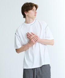 ABAHOUSE GRAY | ハンドステッチ 半袖Tシャツ(Tシャツ/カットソー)