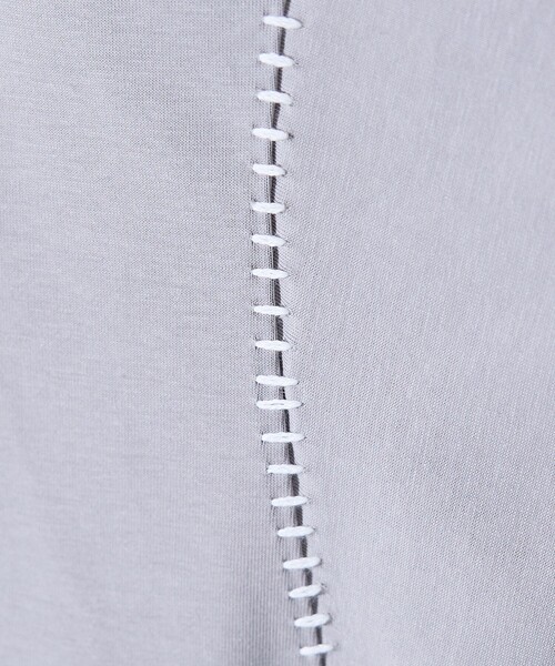 ABAHOUSE GRAY（アバハウスグレイ）の「ハンドステッチ 半袖Tシャツ（Tシャツ/カットソー・メンズ・ホワイト/ライトグレー/ブラック/イエロー/ラベンダー・48/46）」の14枚目の写真