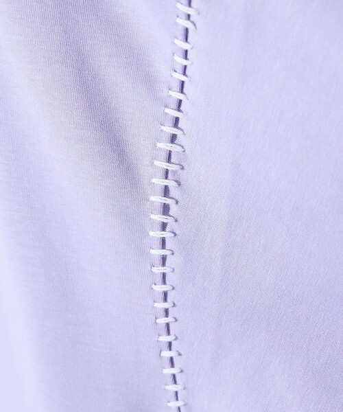 ABAHOUSE GRAY（アバハウスグレイ）の「ハンドステッチ 半袖Tシャツ（Tシャツ/カットソー・メンズ・ホワイト/ライトグレー/ブラック/イエロー/ラベンダー・48/46）」の16枚目の写真
