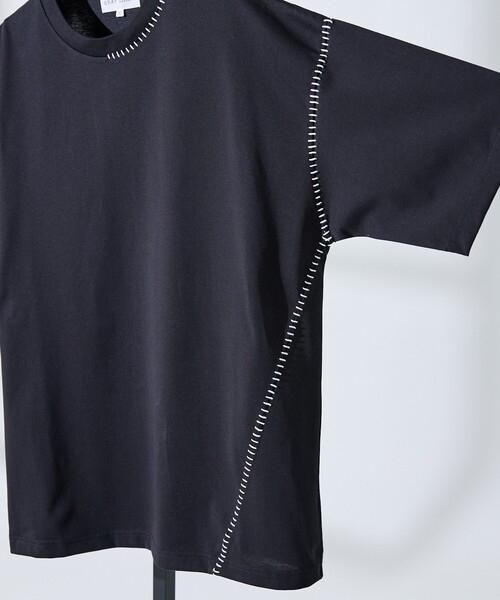 ABAHOUSE GRAY（アバハウスグレイ）の「ハンドステッチ 半袖Tシャツ（Tシャツ/カットソー・メンズ・ホワイト/ライトグレー/ブラック/イエロー/ラベンダー・48/46）」の20枚目の写真