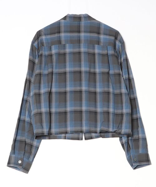 FORSOMEONE（フォーサムワン）の「FORSOMEONE CHECK ZIP SHIRT（ブルゾン・メンズ・ブラック×ブルー・50/48/46）」の5枚目の写真