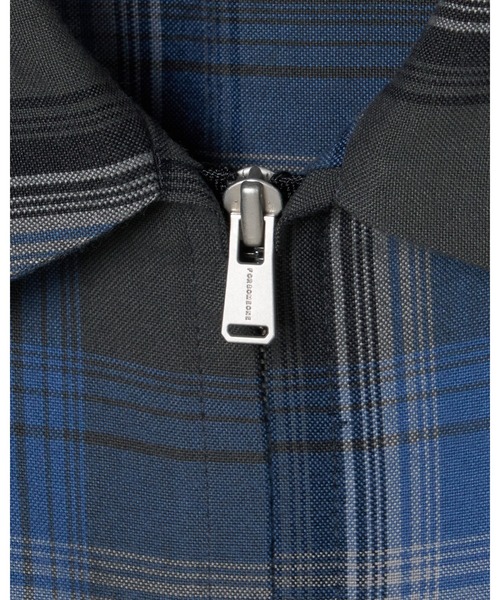 FORSOMEONE（フォーサムワン）の「FORSOMEONE CHECK ZIP SHIRT（ブルゾン・メンズ・ブラック×ブルー・50/48/46）」の9枚目の写真
