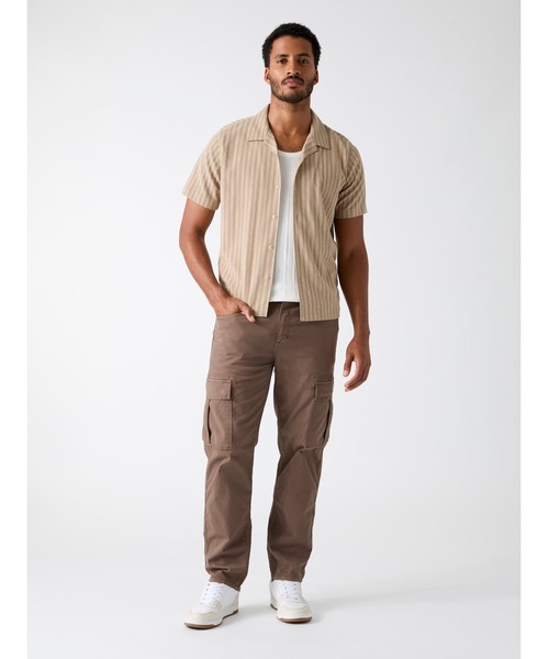Guess(ゲス)の「RESORT Textured Shirt シャツ 半袖(シャツ/ブラウス・メンズ・ベージュ・X-LARGE/LARGE/MEDIUM/SMALL/XX-LARGE)」の4枚目の写真