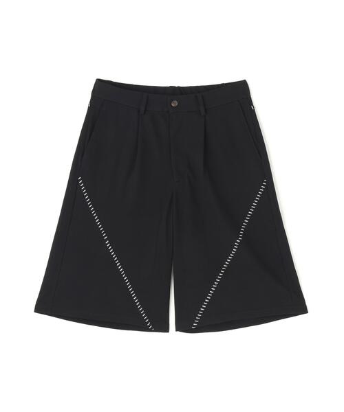 Chica（チカ）の「chica/チカ/カルゼラダーステッチ　ハーフパンツ（その他パンツ・レディース・ホワイト系2/ブラック・1/2）」の2枚目の写真