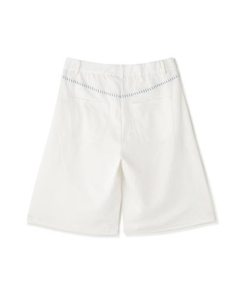 Chica（チカ）の「chica/チカ/カルゼラダーステッチ　ハーフパンツ（その他パンツ・レディース・ホワイト系2/ブラック・1/2）」の5枚目の写真