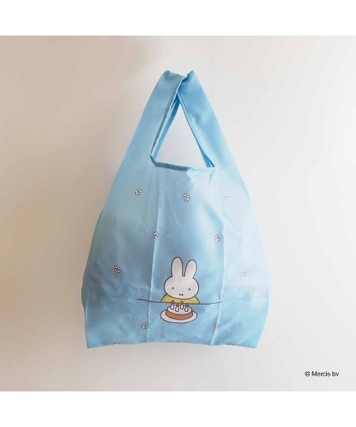 Dick Bruna(ディックブルーナ)の「MIFFY CELEBRATION ショッピングバッグS(エコバッグ/サブバッグ・レディース・アイボリー/ブルー・FREE)」の1枚目の写真
