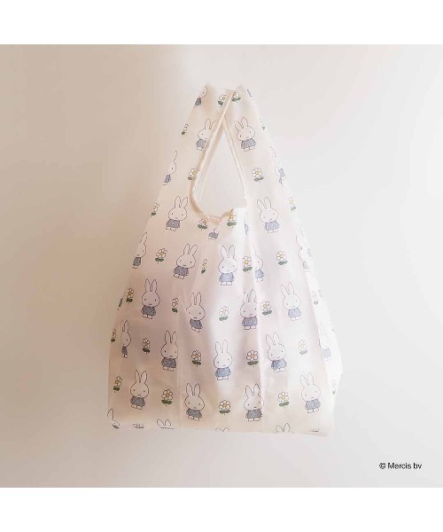 Dick Bruna(ディックブルーナ)の「MIFFY CELEBRATION ショッピングバッグS(エコバッグ/サブバッグ・レディース・アイボリー/ブルー・FREE)」の2枚目の写真