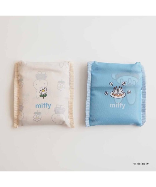 Dick Bruna(ディックブルーナ)の「MIFFY CELEBRATION ショッピングバッグS(エコバッグ/サブバッグ・レディース・アイボリー/ブルー・FREE)」の6枚目の写真