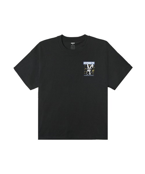 OBEY(オベイ)の「OBEY ENJOY THE MAGIC HEAVYWEIGHT T-SHIRT(オベイ エンジョイ ザ マジック ヘビーウェイトTシャツ)(Tシャツ/カットソー・メンズ・ホワイト系/ブラック系・X-LARGE/LARGE/MEDIUM)」の4枚目の写真
