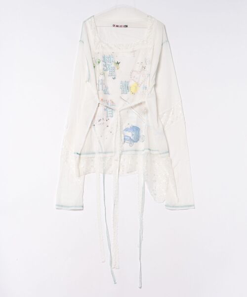 L.H.P(エルエイチピー)の「CFIERCE/フィアス/DREAMING DRAWSTRINGS LOOSE TOP(Tシャツ/カットソー・レディース・ホワイト・M)」の7枚目の写真