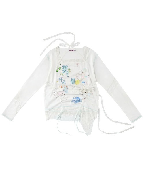 L.H.P(エルエイチピー)の「CFIERCE/フィアス/DREAMING DRAWSTRINGS LOOSE TOP(Tシャツ/カットソー・レディース・ホワイト・M)」の3枚目の写真