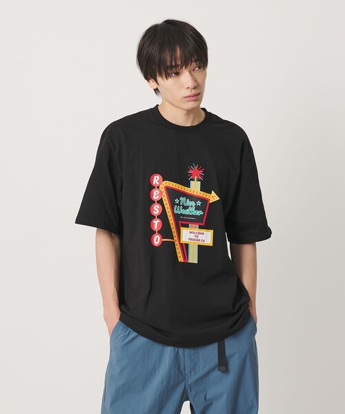 NICE WEATHER(ナイスウェザー)の「<NICE WEATHER>FRESNOプリント Tシャツ(Tシャツ/カットソー・メンズ・ホワイト/ブラック/ダークブラウン・XS/L/M/S)」の21枚目の写真