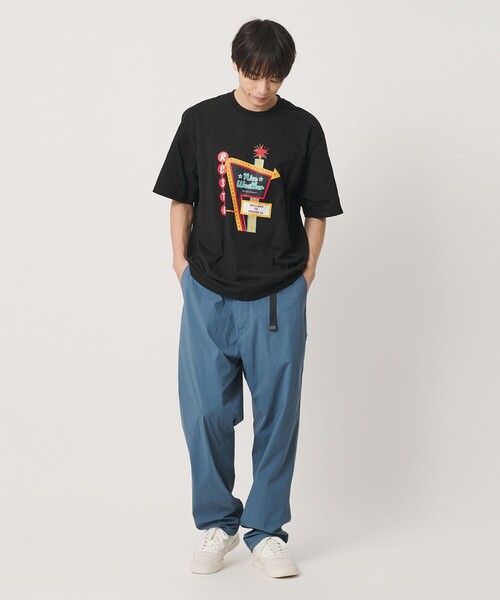 NICE WEATHER(ナイスウェザー)の「<NICE WEATHER>FRESNOプリント Tシャツ(Tシャツ/カットソー・メンズ・ホワイト/ブラック/ダークブラウン・XS/L/M/S)」の19枚目の写真