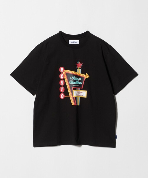 NICE WEATHER(ナイスウェザー)の「<NICE WEATHER>FRESNOプリント Tシャツ(Tシャツ/カットソー・メンズ・ホワイト/ブラック/ダークブラウン・XS/L/M/S)」の8枚目の写真