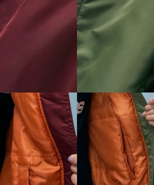 GEVS.(ジェイヴィス)の「パフィーMA1ブルゾン<大きいサイズ有>GEVS.(MA-1・レディース・カーキ/ワイン・M/L/LL/3L/4L/5L)」の17枚目の写真