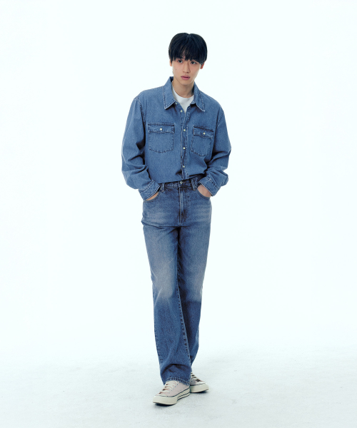 PLAC(プラック)の「ミリタリーポケットデニムシャツミッドブルー(シャツ/ブラウス・メンズ・その他・MEDIUM/LARGE/X-LARGE)」の7枚目の写真