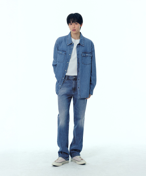 PLAC(プラック)の「ミリタリーポケットデニムシャツミッドブルー(シャツ/ブラウス・メンズ・その他・MEDIUM/LARGE/X-LARGE)」の8枚目の写真