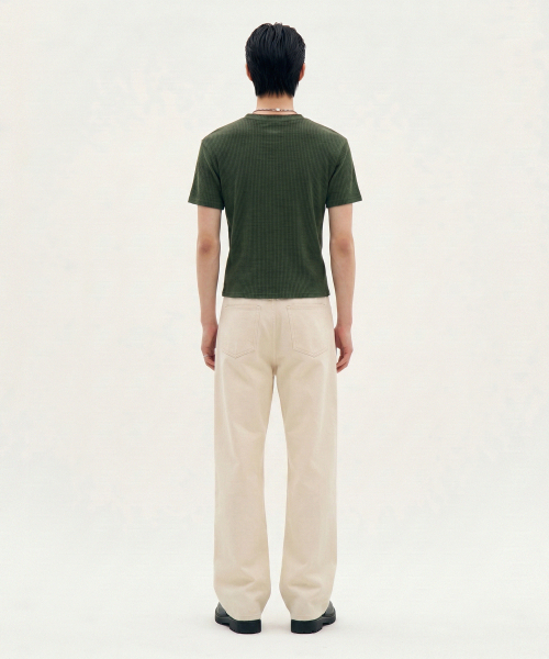 PROCESS(プロセス)の「Refined Henley Tee - Charcoal(Tシャツ/カットソー・メンズ・ダークグレー・FREE)」の4枚目の写真
