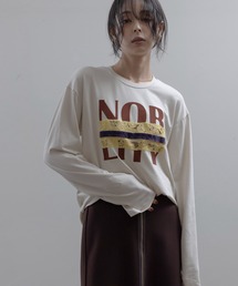 16日までの限定価格　フロッキープリント レースコラージュロンT エイミーロウ フロッキープリント レースコラージュロンT Eimee Law│Eimee Law